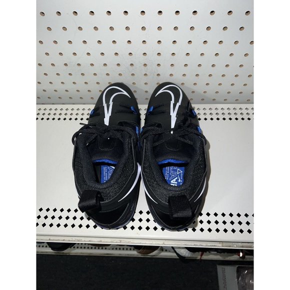 Nike Alpha Menace Pro 3 Mens Football Cleats Size 9.5 Black Blue CT6649-007 - Picture 2 of 8